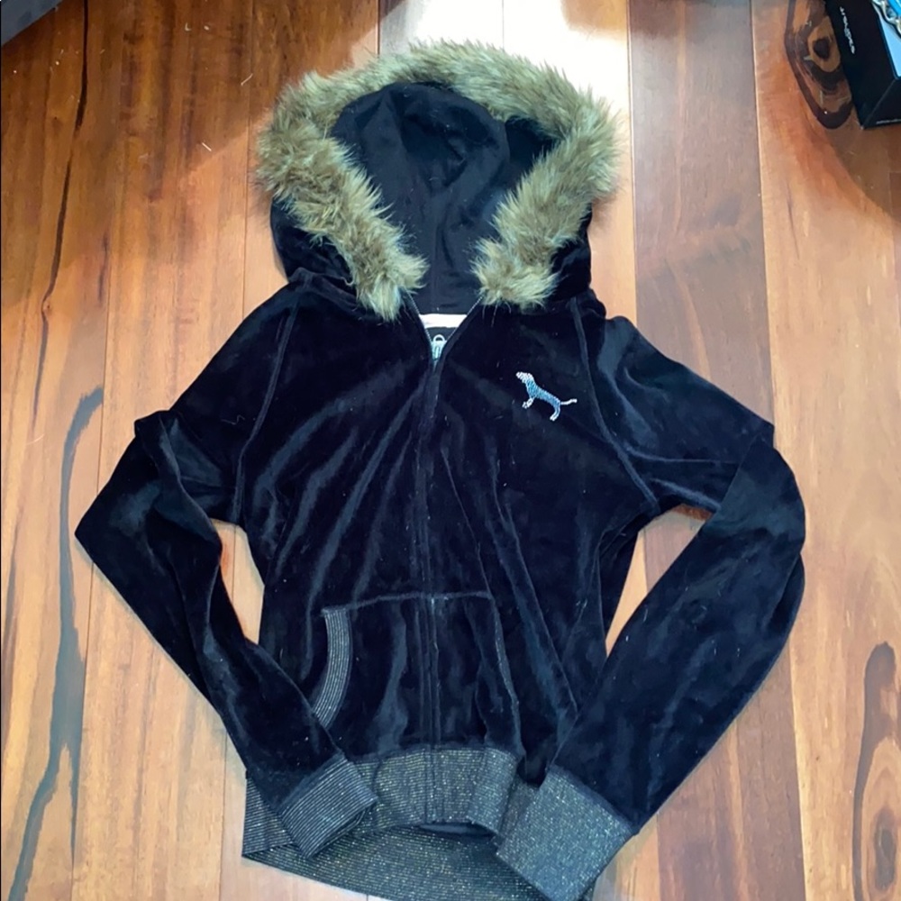 NWT Victoria’s Secret Pink I ❤️ KU Zip Up